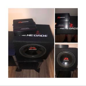 Renegade 10in speaker with 550watt amp